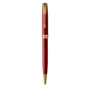 Penna a sfera Parker Sonnet Red Lacquer GT punta M inchiostro nero Red GT 1931476