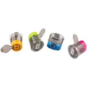 Espositore 16 temperamatite a 2 fori con serbatoio Donau in colori assortiti - 330373912