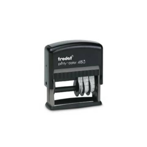 Printy 4813 - Datario con testo PERSONALIZZATO fino a 2 righe dimensione max personalizzazione 26x9 mm - 181812