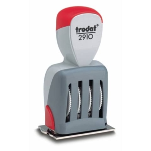 Classic 2910/P07 - Datario manuale con testo  PERSONALIZZATO dimensione max pers.ne 60x40 mm - fino a 4+4 righe