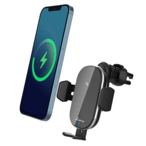 Supporto e caricatore smartphone per auto Media Range nero MRMA117