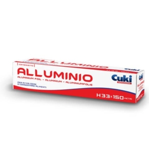 Rotolo di alluminio con astuccio Cuki Professional 326 mm x 150 m 3933015