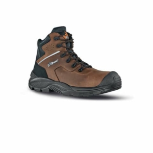 Scarpe antinfortunistiche in pelle pull-up idrorepellente Greenland S3 SRC nero-marrone U-Power N° 43 - RR10364-43