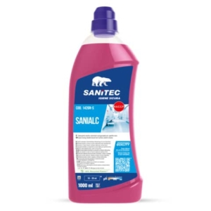 Detergente alcolico solventato asciugarapido Sanitec Sanialc con floralcool e antibatterico - 1000 ml