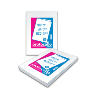 Fogli protocollo Blasetti A4 120 g/m² - bianco - risma da 100 fogli - 7149