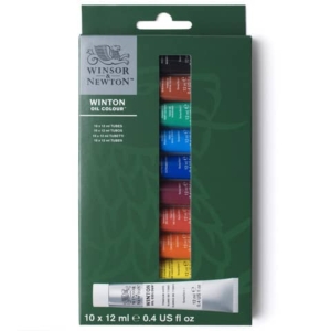 Set tubetti colore ad olio per principianti Winsor&Newton colori assortiti - conf. 10 pezzi - 1490701