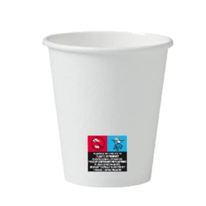 Bicchieri Dopla Green in carta marcati - bianco 180 ml  - conf. 50 pz 42159