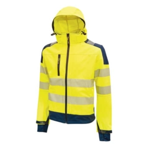 Giacca in tessuto Softshell Miky Yellow Fluo U-Power taglia XXL HL169YF-XXL