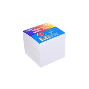 Cubo in carta bianca collato su 1 lato 90x90x90 mm - 800 fogli Memoidea white cube - 3290