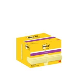 Foglietti riposizionabili Super Sticky Notes Post-it® Giallo Canary 48x73 mm 12 blocchetti da 90 ff - 656-12SSCY