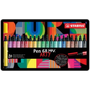 Pennarello Stabilo Pen 68 Max punta scalpello - conf. 20 pezzi - 768/20-31-20