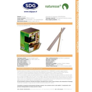 Palette in legno BIO monouso 190 mm imbustate con dispenser Scatolificio del Garda in conf. da 1000 pz - 13786