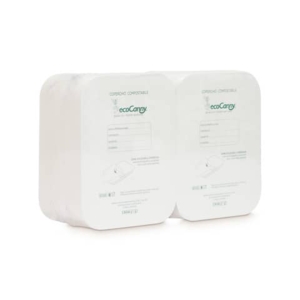 Coperchi per vaschette bio-compostabili ecoCanny Take Away in cartoncino bianco 21x15,7 cm - conf 100 pezzi - ECO?COP23