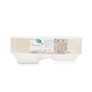 Box hamburger bio-compostabili ecoCanny Take Away bianco 150x150x80 mm conf. 50 pz - ECO?HB06