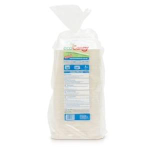 Vaschetta bio-compostabile ecoCanny Take Away bianco 2/3 porzioni conf. 100 pz  - ECO?T23CA