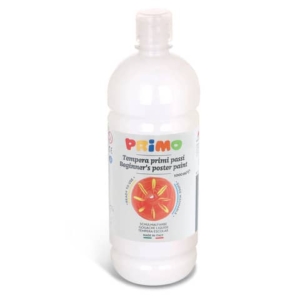 Tempera brillante in bottiglia in PET Primo Primi Passi 1000 ml bianco 204BR1000100