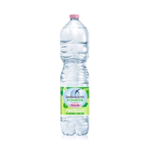 Acqua minerale 1,5 L Ecogreen San Benedetto naturale in conf. da 6 bottiglie - 1755