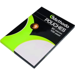 Pouches adesive per plastificatrici 2x80 µm - A4 - Methodo in conf. 100 pezzi R071148