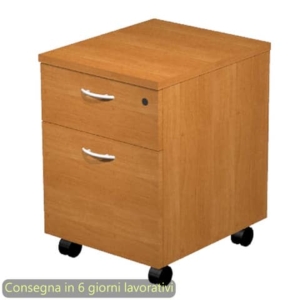 Cassettiera con ruote Artexport Presto 1 cassetto + 1 classificatore - smontata 41,8x52x59,5 cm faggio - 60022/6
