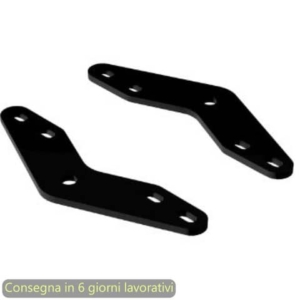 Coppia di piastre moody per fissaggio pannello frontale sottopiano per bench Artexport nero - 3-BSAL0013-AQ