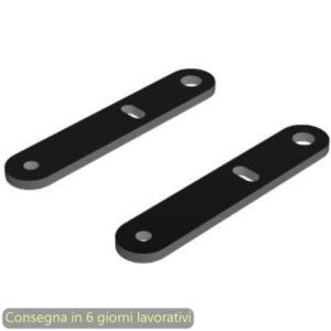 Coppia di piastre Moody per fissaggio sottopiano per scrivania singola Artexport nero - 3-BSAL0012-AQ