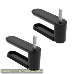 Coppia di morsetti Moody per pannello su scrivania Artexport nero 3-BSAL0005-AQ