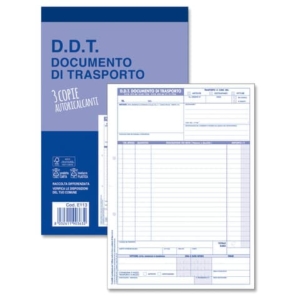 Blocco O.C.L. DDT mittente - destinatario - vettore 33x3 copie - 21x30 cm - 0113N