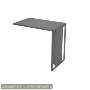 Allungo 80x50xH.74,4 cm destro/sinistro gamba metallo antracite Blade Artexport piano antracite - 471-T-AF