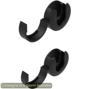 Kit fissaggio pannnello a bandiera a parete Moody Artexport nero 3-BSAL0010-EB
