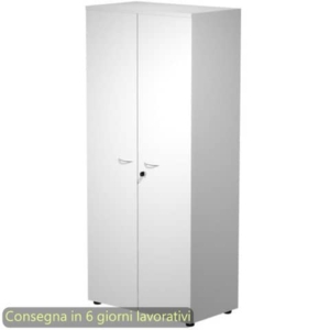 Mobile alto con serratura Presto 80x44xH.180 cm - struttura grigia Artexport ante grigie - 538-39-75M/9