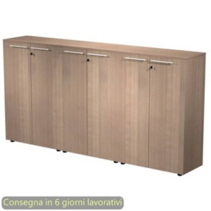 Composizione tre armadi medi con ante 242,8x43xH.119,8 cm Flora Artexport ciliegio arabis - 935T-69x3/K