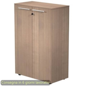 Armadio medio con ante melaminico 82,8x43xH.119,8 cm Flora Artexport ciliegio arabis - 935-69/K