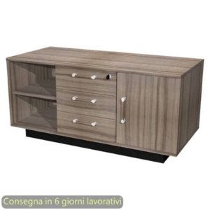 Mobile di servizio 120x55xH.56,6 cm Giunone Artexport noce toscano 35017/N