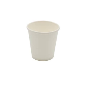 Bicchiere bianco in cartoncino PAP - 2,5gr - ø 62 mm - conf. 50 pz Fibraware 120 ml/80cc - 61718