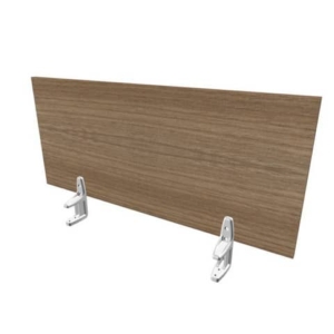 Pannello divisorio in melaminico noce canaletto per scrivanie singole 100xH.42 cm Practika Quadrifoglio - CODI100-NO