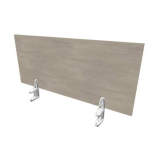 Pannello divisorio in melaminico cemento per scrivanie singole 100xH.42 cm linea Practika Quadrifoglio - CODI100-CL