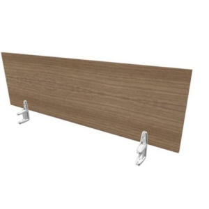 Pannello divisorio in melaminico noce canaletto per scrivanie singole 140xH.42 cm Practika Quadrifoglio - CODI140-NO