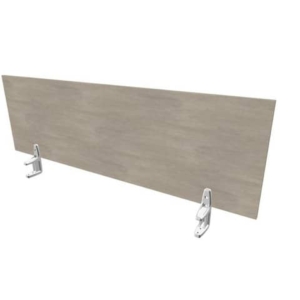 Pannello divisorio in melaminico cemento per scrivanie singole 140xH.42 cm linea Practika Quadrifoglio - CODI140-CL