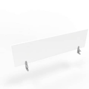 Pannello divisorio in melaminico bianco per scrivanie singole 160xH.42 cm linea Practika Quadrifoglio - CODI160-BA