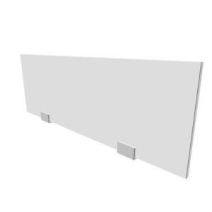 Pannello divisorio in melaminico grigio per bench 100xH.35 cm linea Practika Quadrifoglio - CODB100-GR