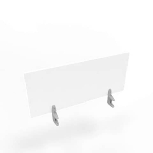 Pannello divisorio in melaminico bianco per scrivanie singole 100xH.42 cm linea Practika Quadrifoglio - CODI100-BA