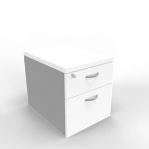 Cassettiera bianca a 1 cassetto con classificatore 42x56xH.58 cm linea Practika Quadrifoglio - PKCACL01-BA-AA