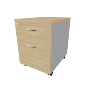 Cassettiera rovere a 1 cassetto con classificatore 42x56xH.58 cm linea Practika Quadrifoglio - PKCACL01-RK-AA