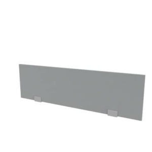 Pannello divisorio rivestito in tessuto grigio 120xH.32 cm per bench linea Practika Quadrifoglio - CODBT120-B01-012