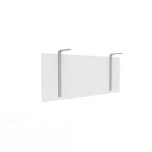 Pannello frontale in melaminico bianco 88,7xH.35,1 cm per scrivanie Practika Quadrifoglio - COFRA120-BA