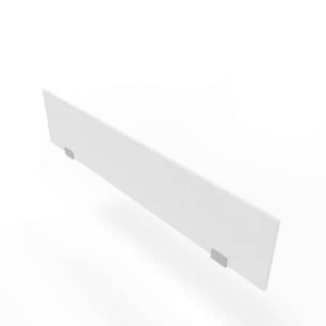 Pannello divisorio in melaminico bianco per bench 160xH.35 cm linea Practika Quadrifoglio - CODB160-BA