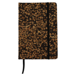 Taccuino con copertina in tessuto riciclata dai chicchi di caffè Donau - 96 ff ricilati da 80 g/m² - conf. 3 pz -