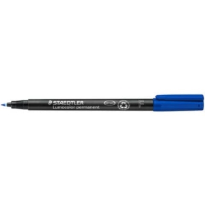 Penna a punta sintetica Staedtler Lumocolor permanent pen 318 F blu 318-3
