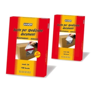 Buste portadocumenti Markin con dicitura Markin - C5 235x175 mm conf. 100 pz - Y335C5