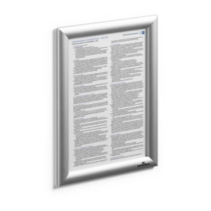 Cornice a scatto Durable in alluminio - argento metallizzato  A4 - 4796-23